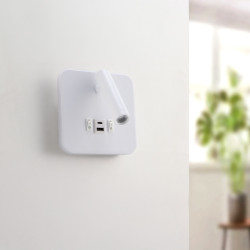 Aplique de pared Led orientable White Tube 10W  4000K