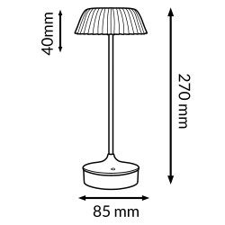 Lampara Led de sobremesa Black Irina  CCT