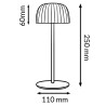 Lampara Led de sobremesa White Gonza  3000K