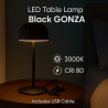 Lampara Led de sobremesa Black Gonza  3000K