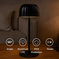 Lampara Led de sobremesa Black Gonza  3000K