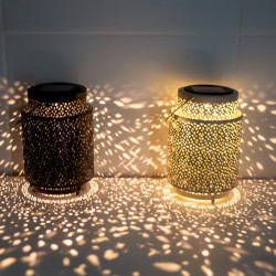 Lampara Led Solar de sobremesa Black Casablanca  2500K