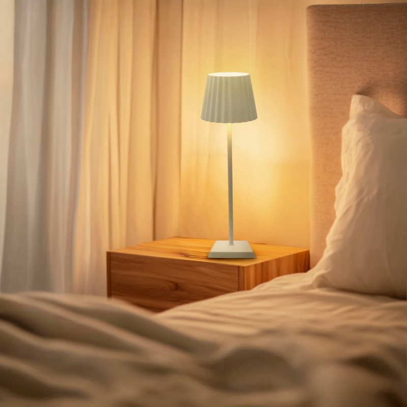 Lampara Led de sobremesa White Courtin  CCT