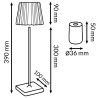 Lampara Led de sobremesa Black Courtin  CCT