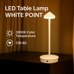 Lampara Led de sobremesa White Point  3000K