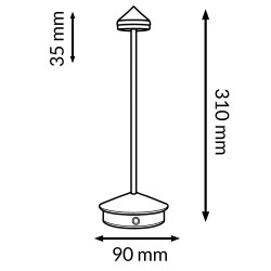 Lampara Led de sobremesa Black Point  CCT