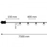 Guirnalda de 25 bombillas 7,5M Exterior IP44 cable eléctrico  2700K