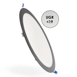 Panel LED Circular Negro 25W CCT
