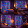 Cortina de Guirnalda Exterior LED con Usb 3*3m Double RGB  RGB
