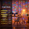 Cortina de Guirnalda Exterior LED con Usb 3*3m Double RGB  RGB