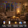 Cortina de Guirnalda Exterior LED con Usb 3*3m Double RGB  RGB