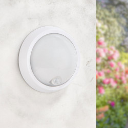 Aplique LED con Sensor Movimiento Sphere 12W PIR 360º IP54  4500K