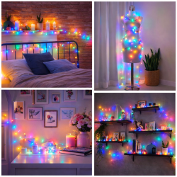 Guirnalda Exterior LED con Usb 15m RGB  RGB