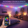 Guirnalda Exterior LED con Usb 15m RGB  RGB