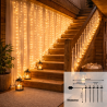 Cortina de Guirnalda Exterior LED con Usb 3*3m  2700K