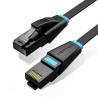 Cable de red rj45 utp vention ibjbd cat.6a/ 50cm/ negro