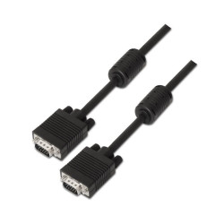 Cable svga aisens a113-0077/ vga macho - vga macho/ hasta 3w/ 10mbps/ 25m/ negro
