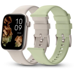 Smartwatch spc smartee duo 2 9650b/ notificaciones/ frecuencia cardíaca/ blanco/ incluye correa extra