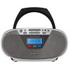 Radio cd aiwa boombox bbtu-400sl/ 6w/ negra y plateada