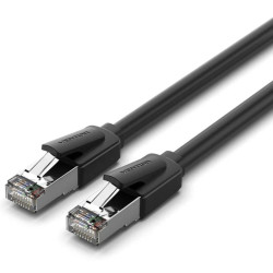 Cable de red rj45 sftp vention ikkbf cat.8/ 1m/ negro
