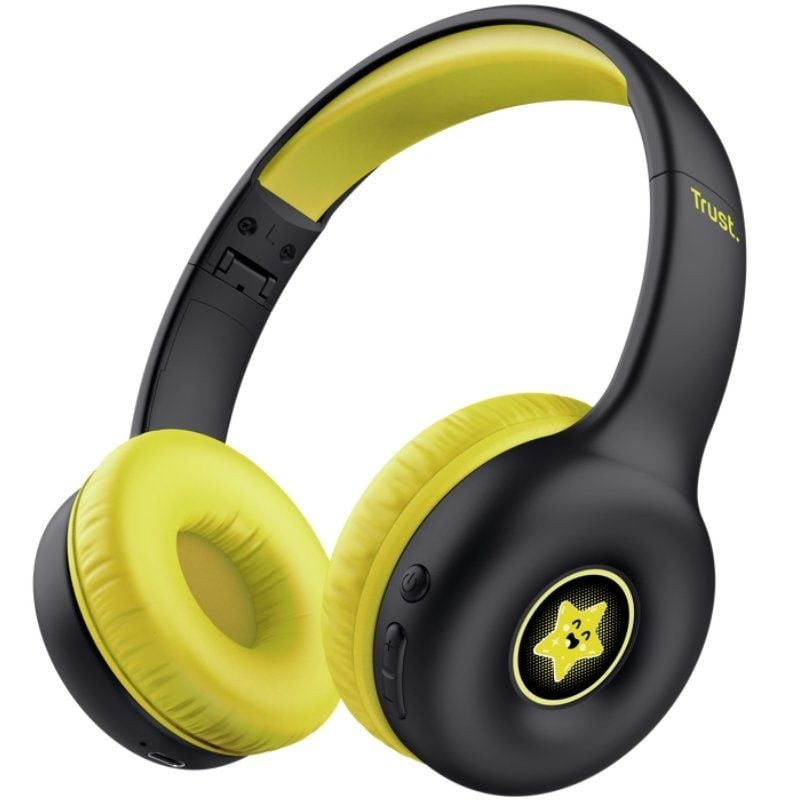 Auriculares infantiles inalámbricos trust nouna kids/ con micrófono/ negros Auriculares infantiles inalámbricos trust nouna kids/ con micrófono/ negros