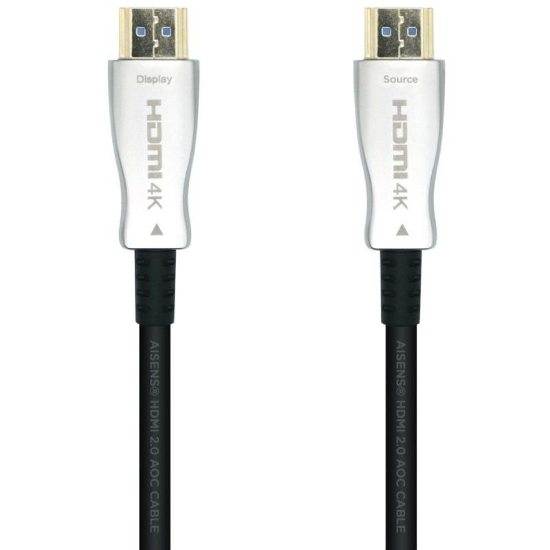 Cable hdmi 2.0 aoc 4k aisens a148-0379/ hdmi macho - hdmi macho/ 30m/ negro