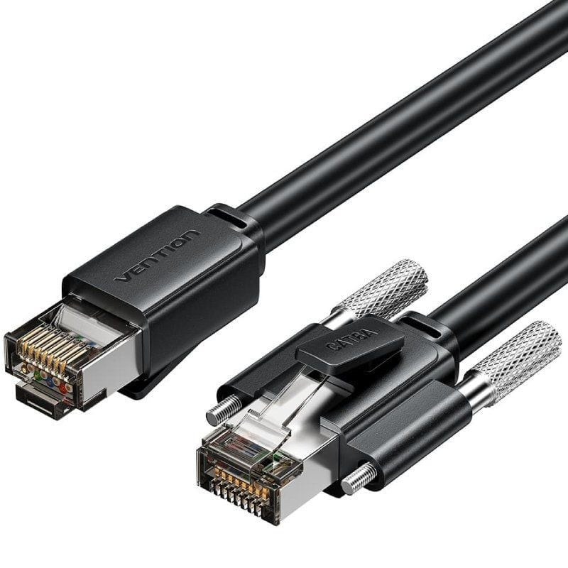 Cable de red rj45 sftp vention ibubf cat.6/ 1m/ negro