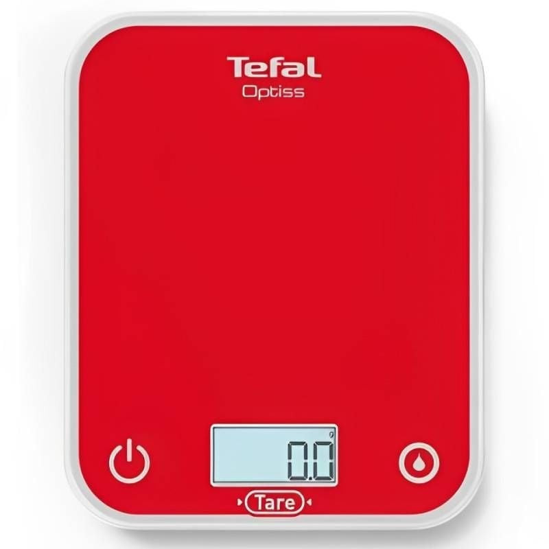 Báscula de cocina electrónica tefal optiss/ hasta 5kg/ roja Báscula de cocina electrónica tefal optiss/ hasta 5kg/ roja
