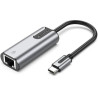 Adaptador usb tipo-c - rj45 vention cfnhb/ 1000mbps