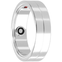 Anillo inteligente maxcom mr100 talla 9/60/ ø19.1mm/ notificaciones/ frecuencia cardíaca/ plata