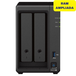 Nas synology diskstation ds723+/ 2 bahías 3.5'- 2.5'/ 8gb ddr4/ formato torre