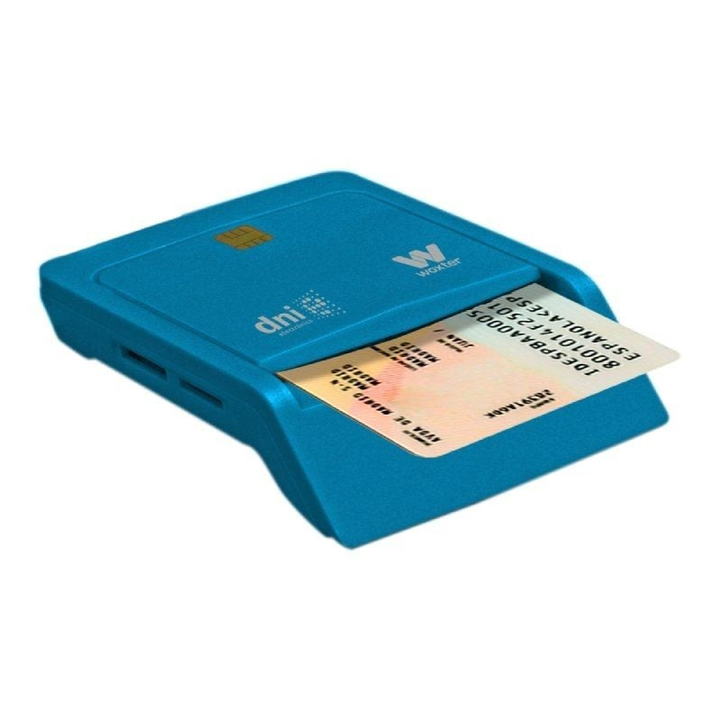 Lector de dni y tarjetas woxter combo pe26-146/ azul/ usb 2.0 Lector de dni y tarjetas woxter combo pe26-146/ azul/ usb 2.0