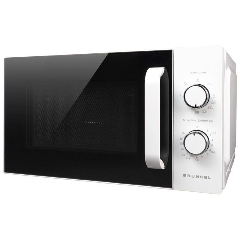 Microondas grunkel mwg-20ma/ 700w/ capacidad 20l/ función grill/ blanco