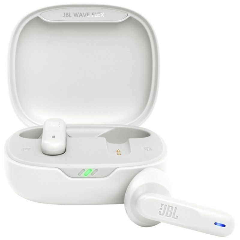 Auriculares bluetooth jbl wave flex con estuche de carga/ autonomía 8h/ blancos Auriculares bluetooth jbl wave flex con estuche de carga/ autonomía 8h/ blancos