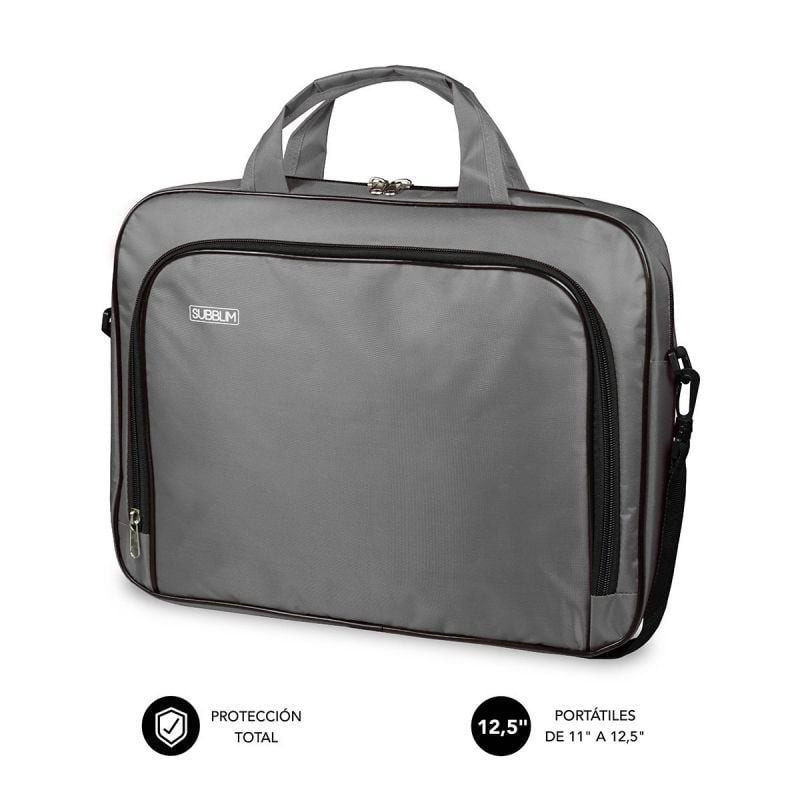 Maletín subblim oxford para portátiles hasta 12.5'/ gris