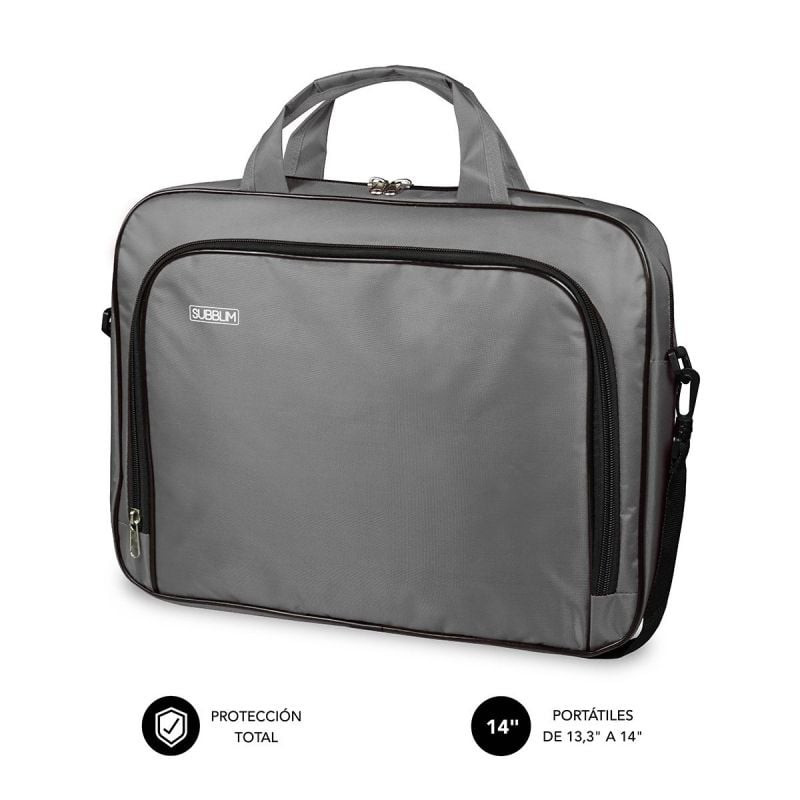Maletín subblim oxford para portátiles hasta 14'/ gris