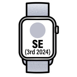 Apple watch se 3rd v2/ gps/ 44mm/ caja de aluminio/ correa loop deportiva azul nube