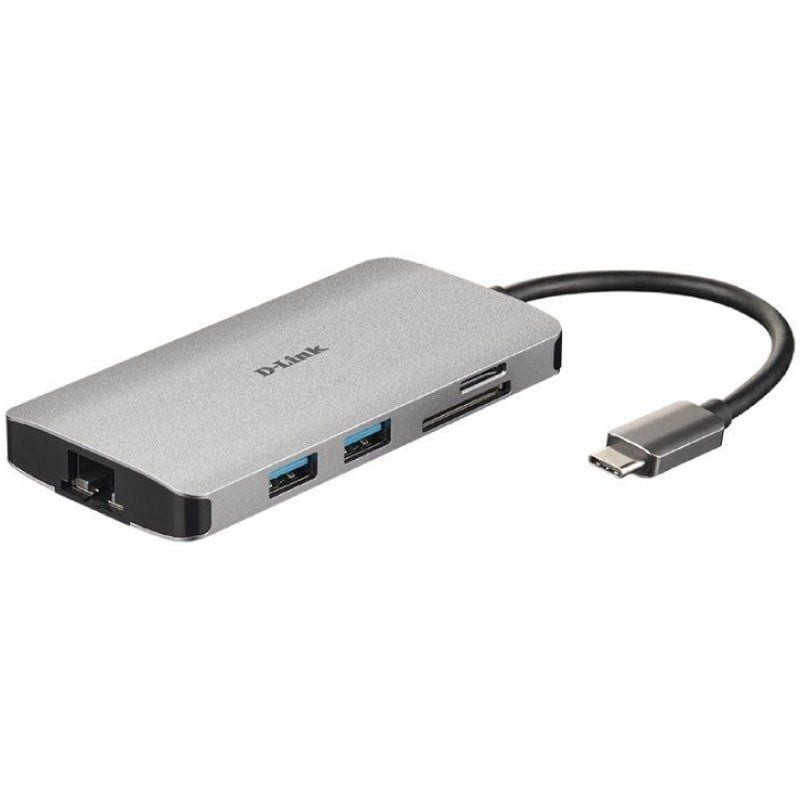 Docking usb tipo-c d-link dub-m810/ 3xusb/ 1xusb tipo-c/ 1xthunderbolt/ 1xhdmi/ 1xrj45/ 1xlector tarjetas/ gris Docking usb tipo-c d-link dub-m810/ 3xusb/ 1xusb tipo-c/ 1xthunderbolt/ 1xhdmi/ 1xrj45/ 1xlector tarjetas/ gris