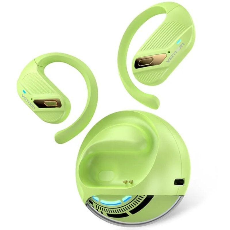 Auriculares deportivos bluetooth vention open ear openbeat o12 nbug0 con estuche de carga/ verdes Auriculares deportivos bluetooth vention open ear openbeat o12 nbug0 con estuche de carga/ verdes