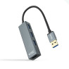 Hub usb 3.0 nanocable 10.16.4402/ 4xusb/ gris