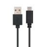 Cable usb 2.0 tipo-c nanocable 10.01.2100/ usb tipo-c macho - usb macho/ 50cm/ negro