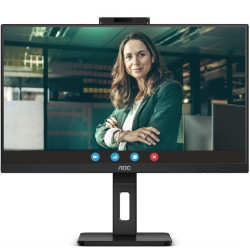 Monitor profesional aoc q27p3qw 27'/ qhd/ webcam/ multimedia/ regulable en altura/ negro