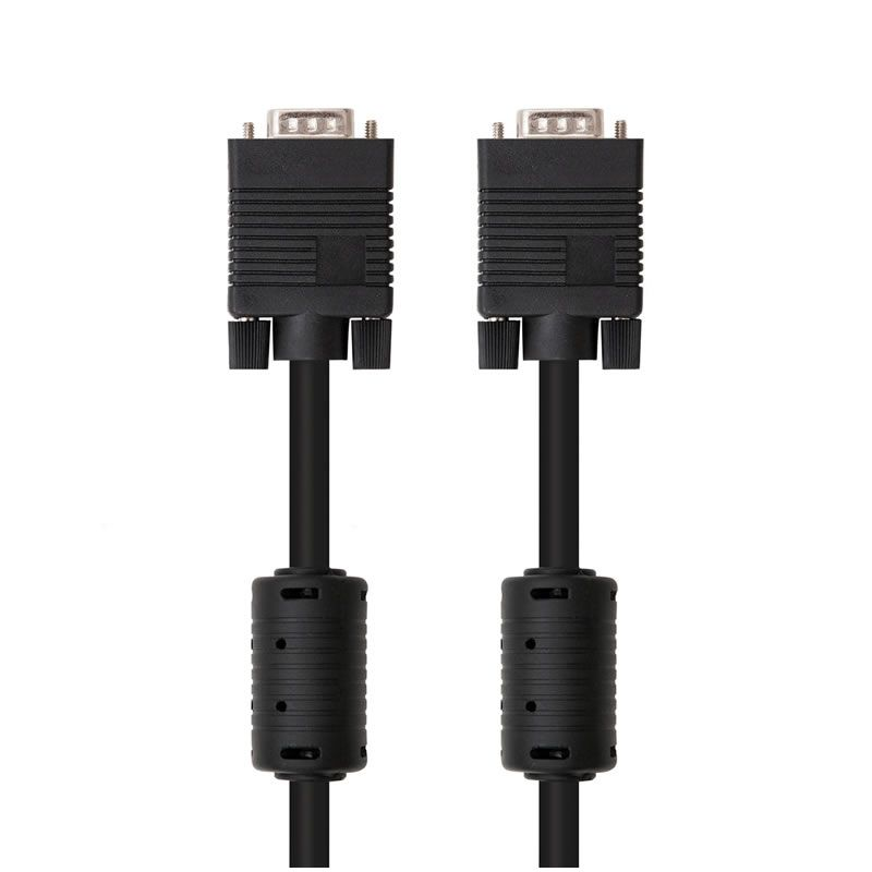 Cable svga nanocable 10.15.0110/ vga macho - vga macho/ 10m/ negro