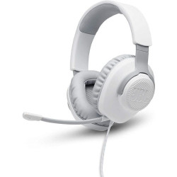 Auriculares gaming con micrófono jbl quantum 100/ jack 3.5/ blancos