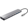 Docking usb tipo-c trust dalyx/ 2xusb/ 2xhdmi/ 1xdisplayport/ 1xusb tipo-c pd/ gris