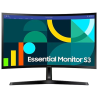 Monitor curvo samsung essential monitor s3 s27d366gau/ 27'/ full hd/ negro