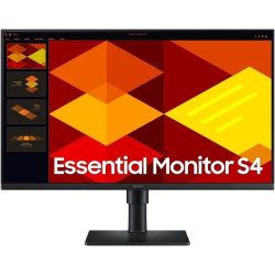 Monitor profesional samsung essential monitor s4 s27d400gau/ 24'/ full hd/ regulable en altura/ negro