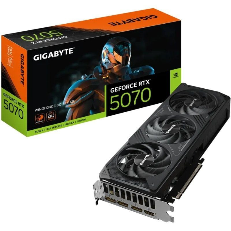 Tarjeta gráfica gigabyte geforce rtx 5070 windforce oc sff 12g/ 12gb gddr7 Tarjeta gráfica gigabyte geforce rtx 5070 windforce oc sff 12g/ 12gb gddr7