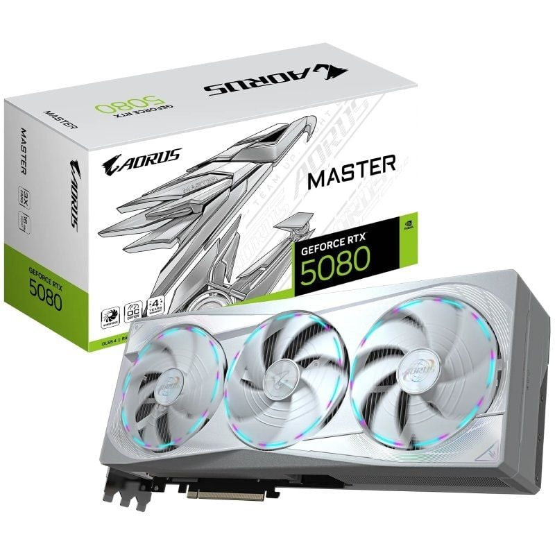 Tarjeta gráfica gigabyte aorus geforce rtx 5080 master ice 16g/ 16gb gddr7 Tarjeta gráfica gigabyte aorus geforce rtx 5080 master ice 16g/ 16gb gddr7