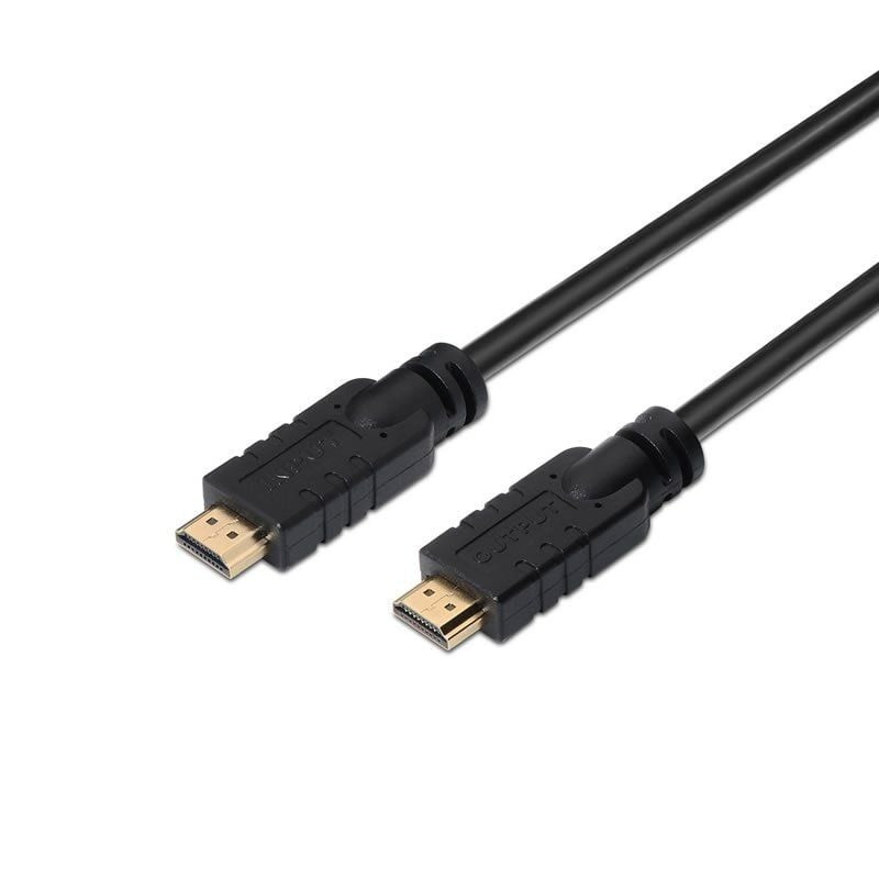 Cable hdmi 2.0 4k aisens a120-0374/ hdmi macho - hdmi macho/ hasta 10w/ 2250mbps/ 20m/ negro